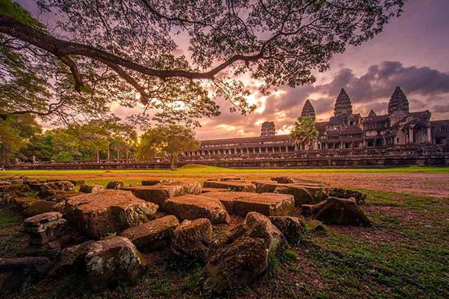 angkor-wat-en-el-atardecer